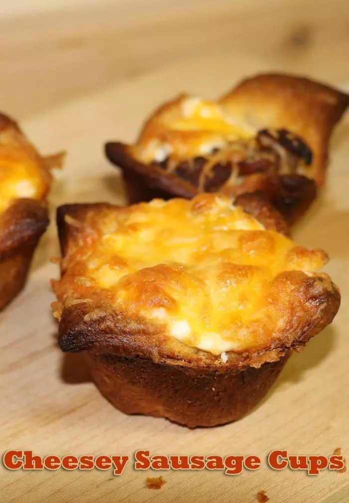cheesey sausage cups pinterest