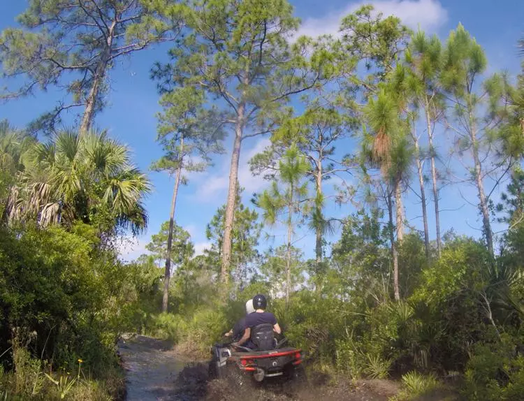 quad in the mud at florida tracks and trails