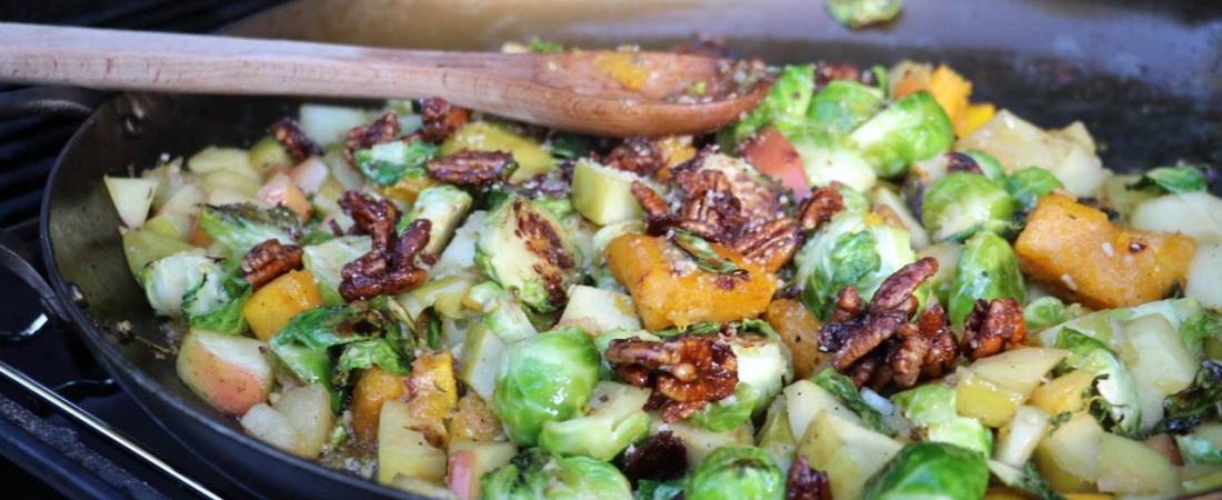 Autumn Skillet Mix: Butternut Squash, Brussels Sprouts & Apples Perfect Fall Flavors