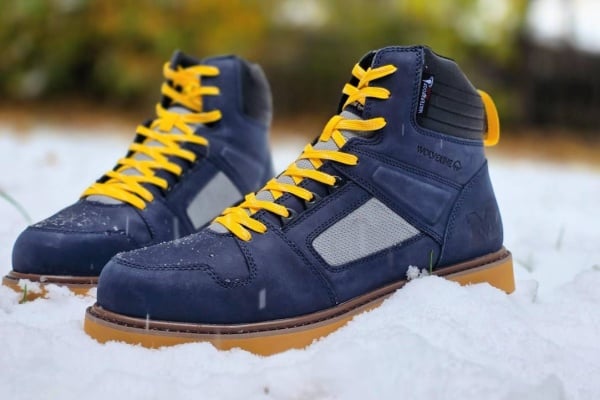 These Wolverine University of Michigan Work Boots Celebrate Maize and Blue Collar Heritage
