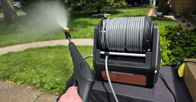 Grandfalls Pressure Washer Pro Review: The Garage Wall-Mounted Beast With 100 Foot Reach
