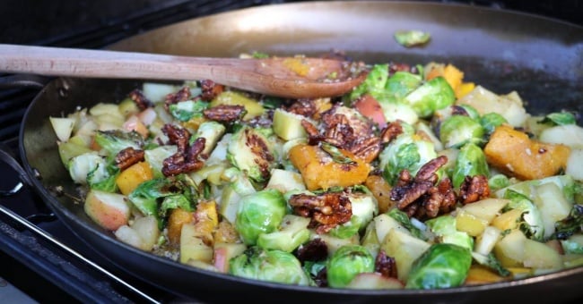 Autumn Skillet Mix: Butternut Squash, Brussels Sprouts & Apples Perfect Fall Flavors