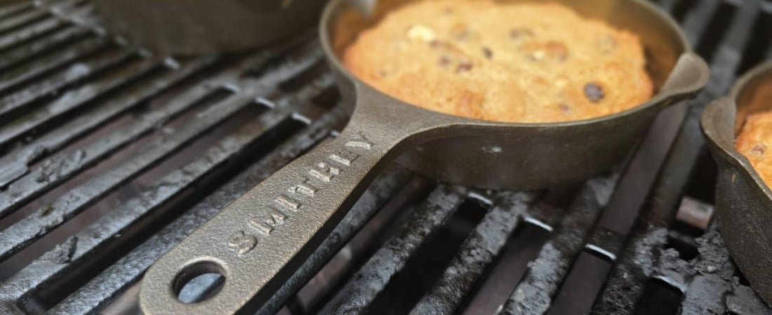 I Grilled The Most Amazing Chocolate Chip Granola Cookies With These Skillets From Smithey
