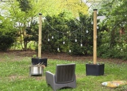 Step2 Firefly String Light Pole Stand with Planter Review: Bulletproof Build, Bring Your Own Lumber