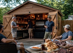 BBQ Shed? Backyard Man Cave? Or Brew Shed? Let's Turn Your Basic Backyard Shed Into Something The Guys Will Love