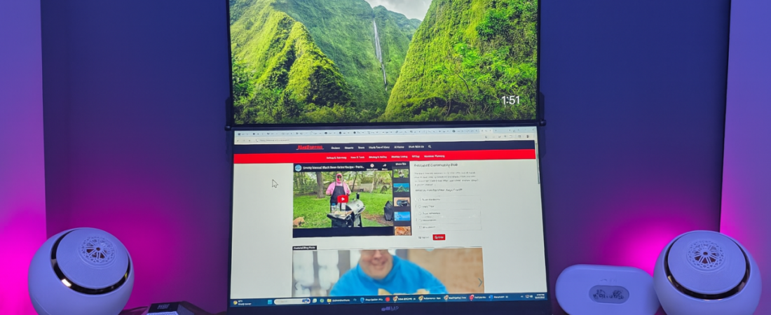 Mobile Pixels Geminos T Dual Stacked Monitor Review: Revolutionary Home Office Productivity