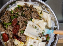 California-Italian Inspired: Sausage, Roasted Jalapeno, Sun Dried Tomato Paccheri Alfredo