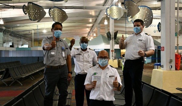 Holland America Line Koningsdam And Other Crew Members Receive First Vaccine Doses In San Diego