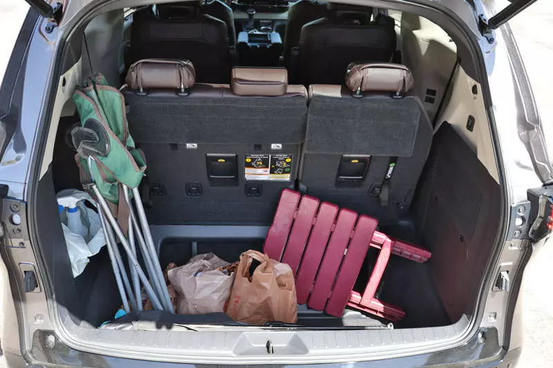 massive cargo space in trunk