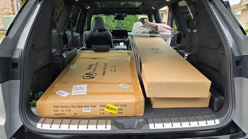 lexus tx moving stuff