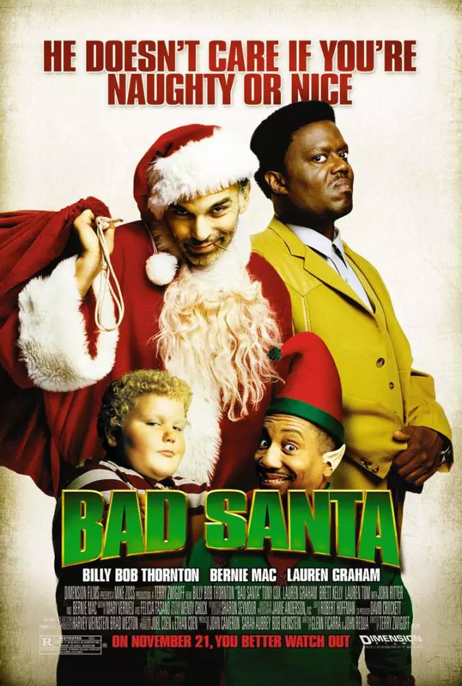 bad santa movie poster