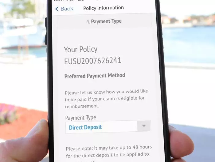 allianz travelsmart app allows customers to set claims reimbursement method via mobile app