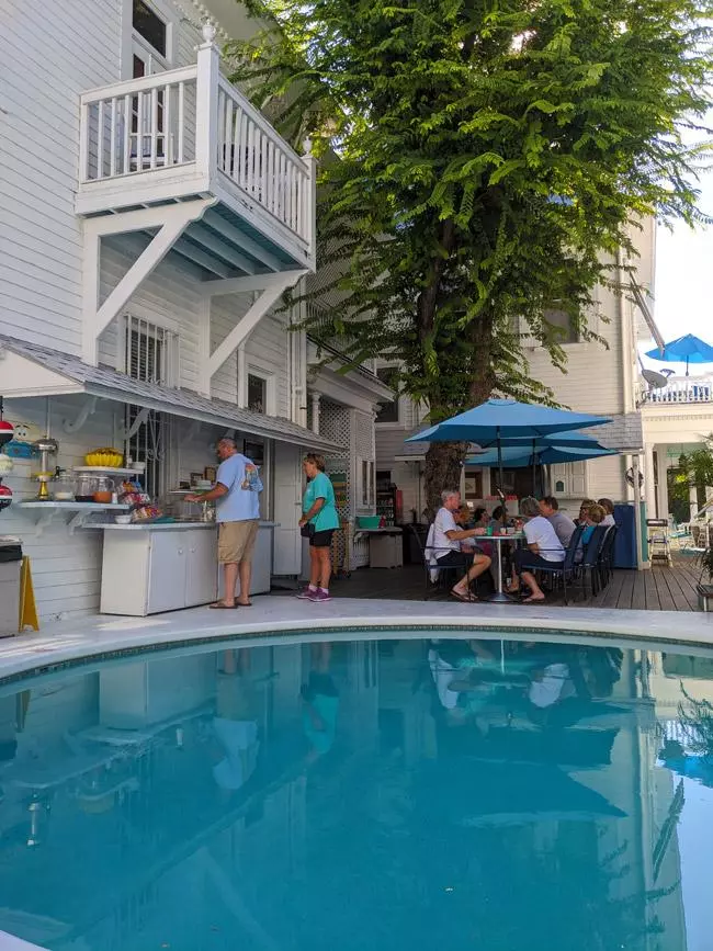 breakfast by the pool