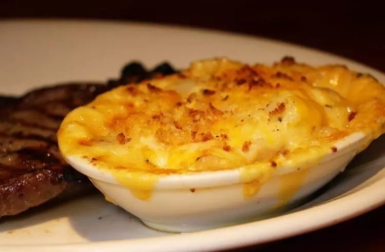 potatoes au gratin at black angus steakhouse