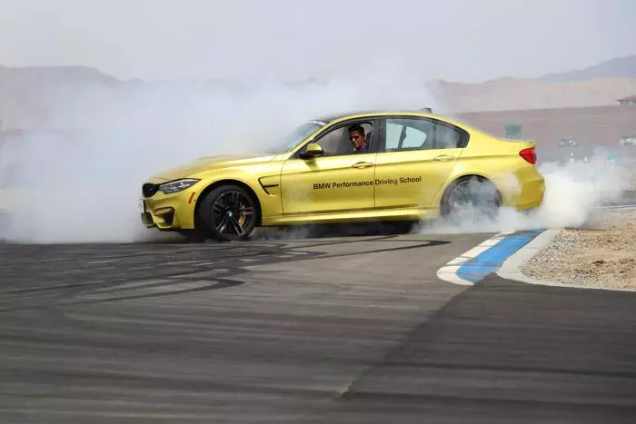 hot lap burnout bmw m3 bmw performance driving center thermal california