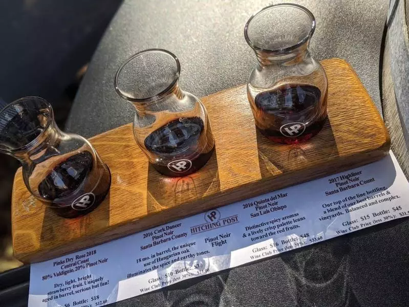 hp wines pinot flight