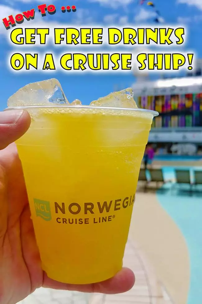 how to get free drinks on a cruise ship like you own the place