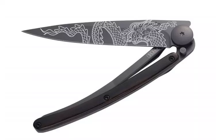 deejo tattoo 37g dragon ebony knife