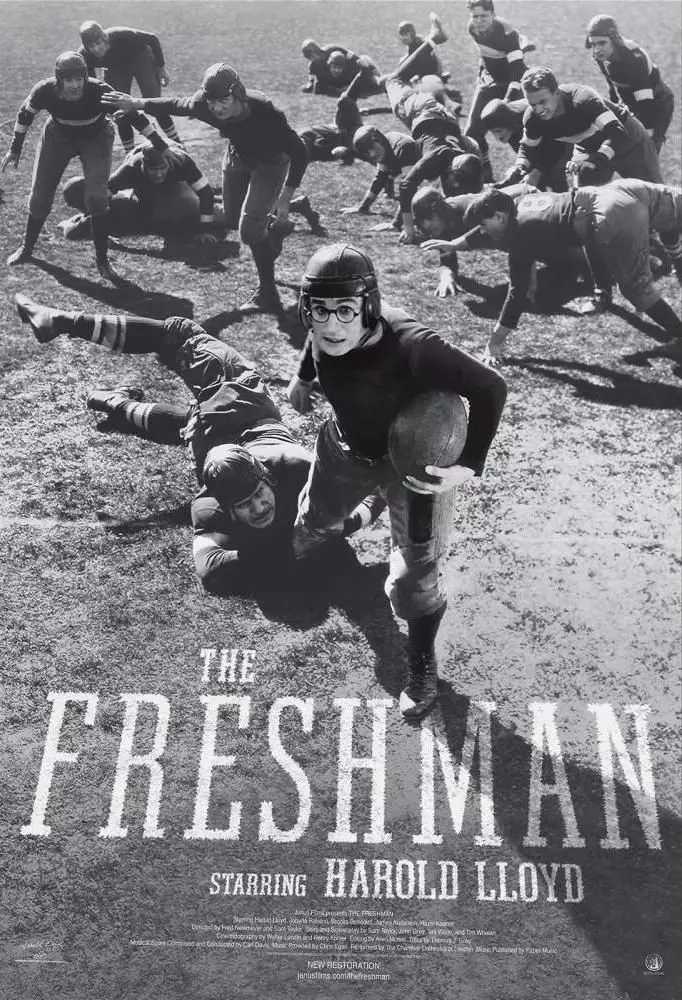 the freshman football movie poster starring harold lloyd