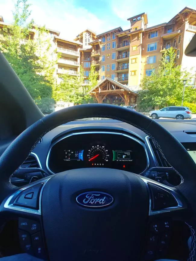 ford edge st steering wheel at hyatt centric park city utah