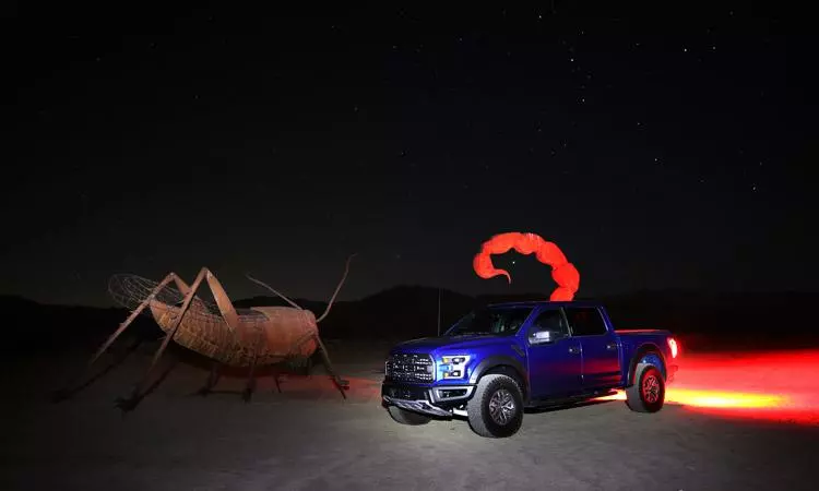 light painting ford raptor scorpion