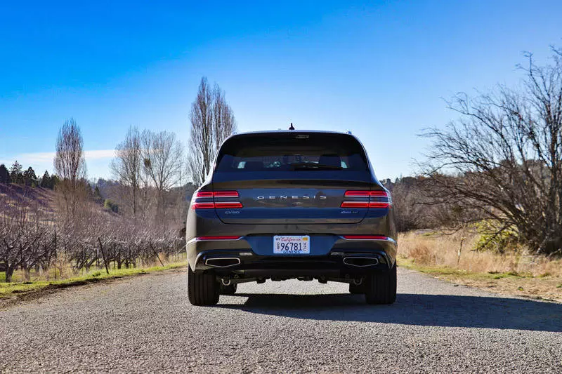 genesis gv80 luxury suv rear