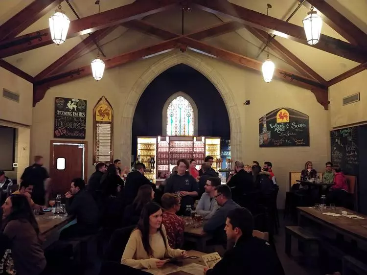 brewery vivant is located in a former funeral home in grand rapids michigan