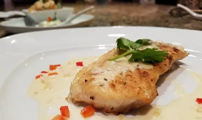 halibut and ceviche