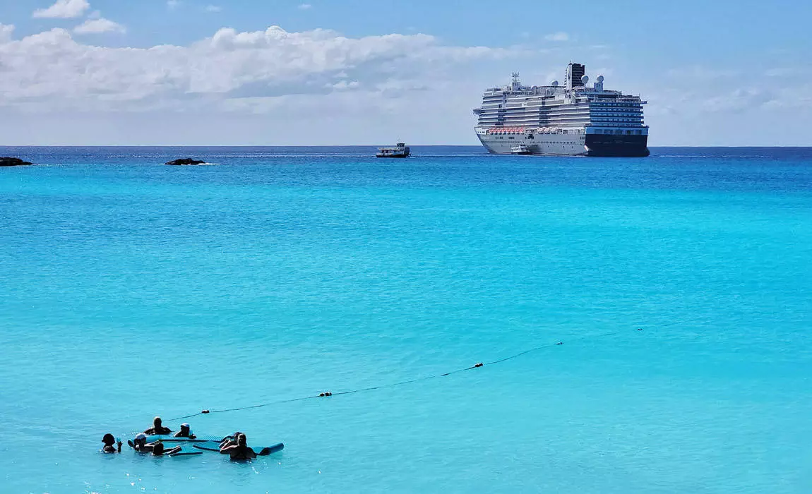 Holland American Line Rotterdam at Half Moon Cay