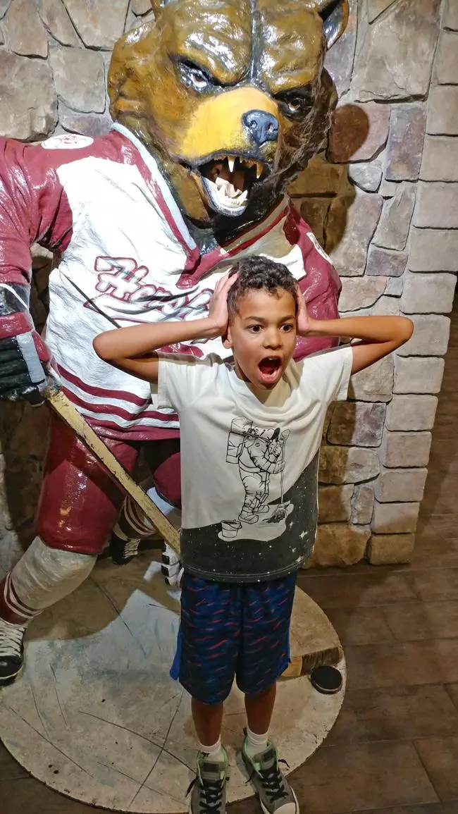 hershey bear hockey statue