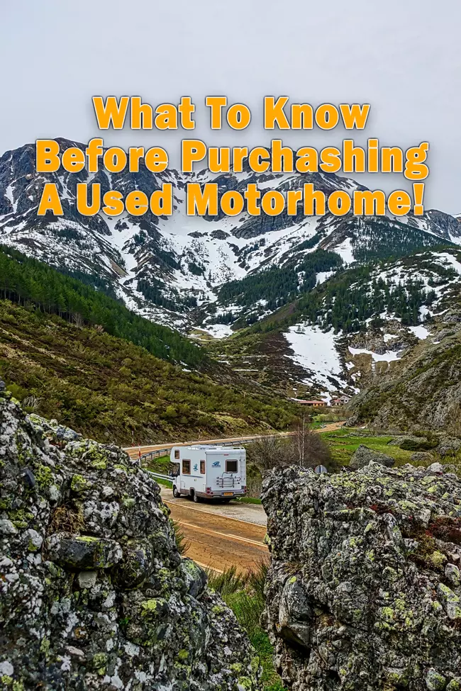 what to know before purchasing a used motorhome