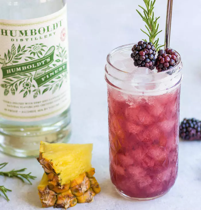 blackberry bramble vodka cocktail