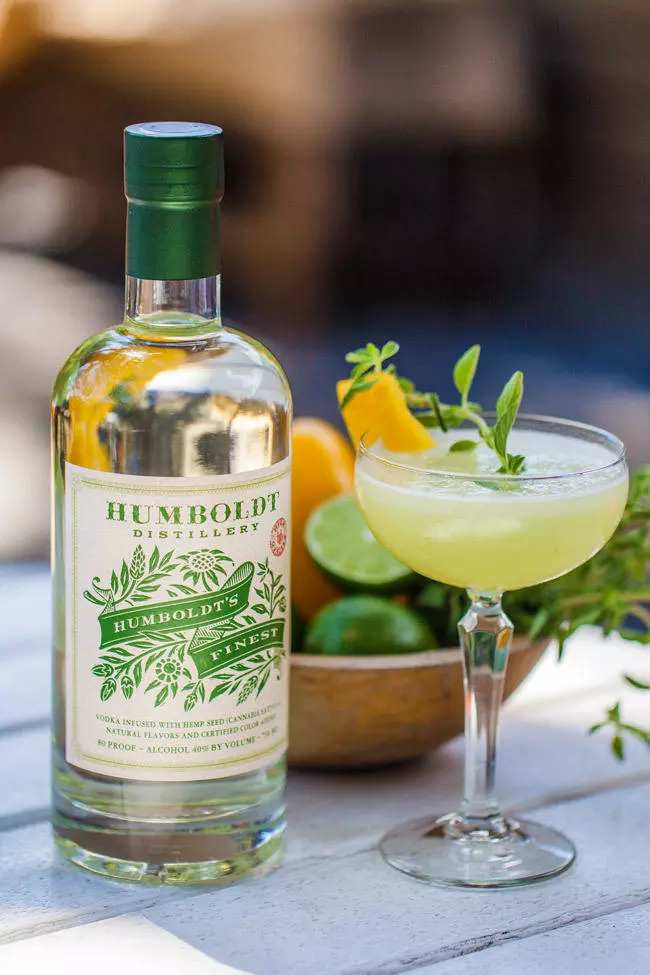 green gardens vodka cocktail recipe from humboldt distillery