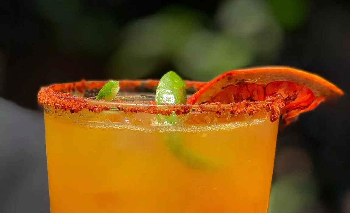 Mango and Mezcal Cocktail