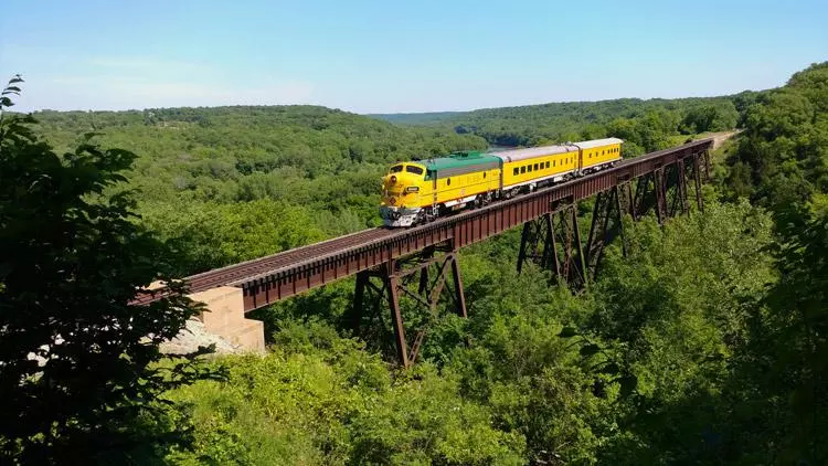boon scenic railway on bridge
