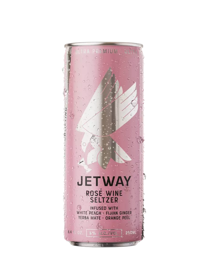 jetway rose wine seltzer can