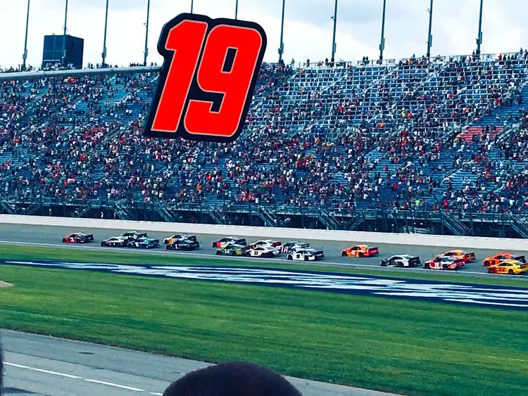 watching the race from pits