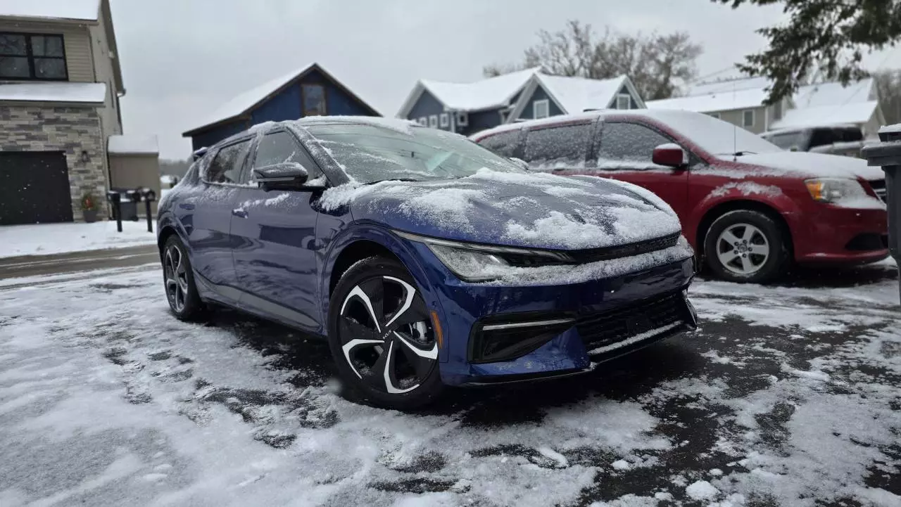 ev6 gt line in snow