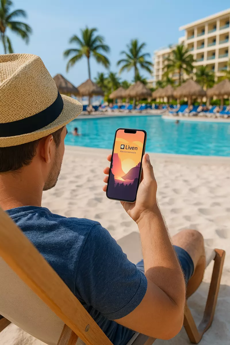 liven app on beach all inclusive resort