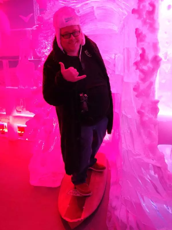 james surfing minus 5 ice bar