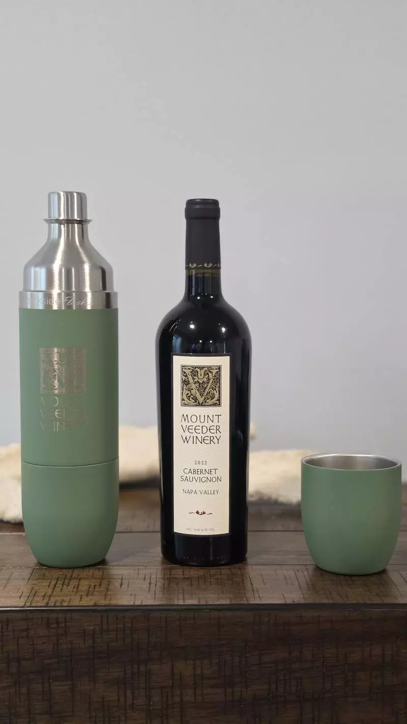 mount veeder winery high camp flask set