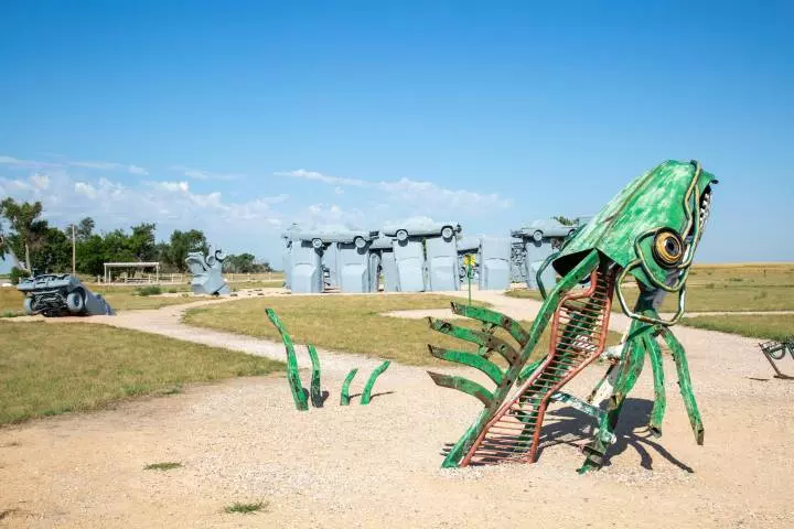 carhenge public art county road 59 in alliance nebraska