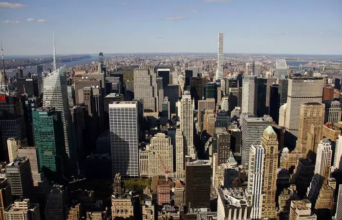 view from empire state building observation deck