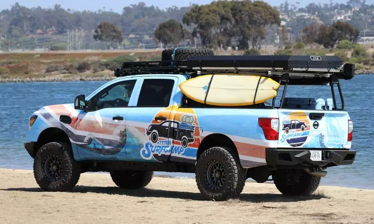 Inside the Nissan Titan Surfcamp Lifestyle Concept Vehicle