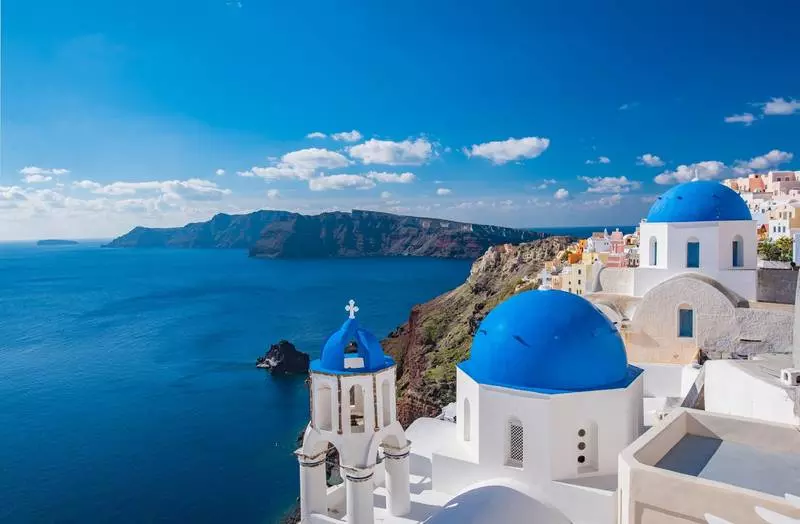 church in santorini on a greek islands cruise