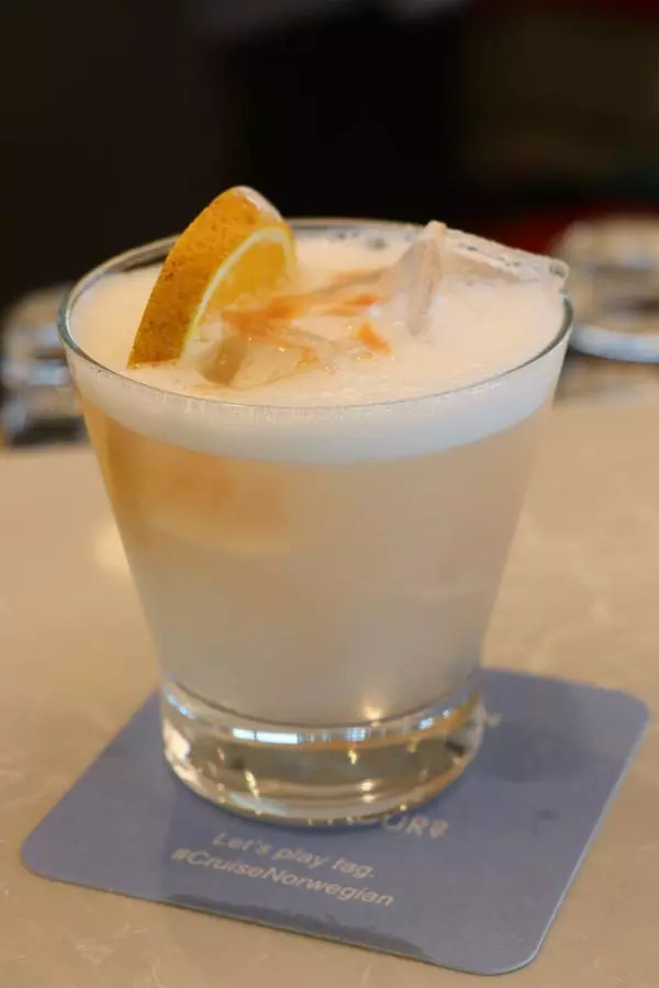 pisco sour on norwegian bliss