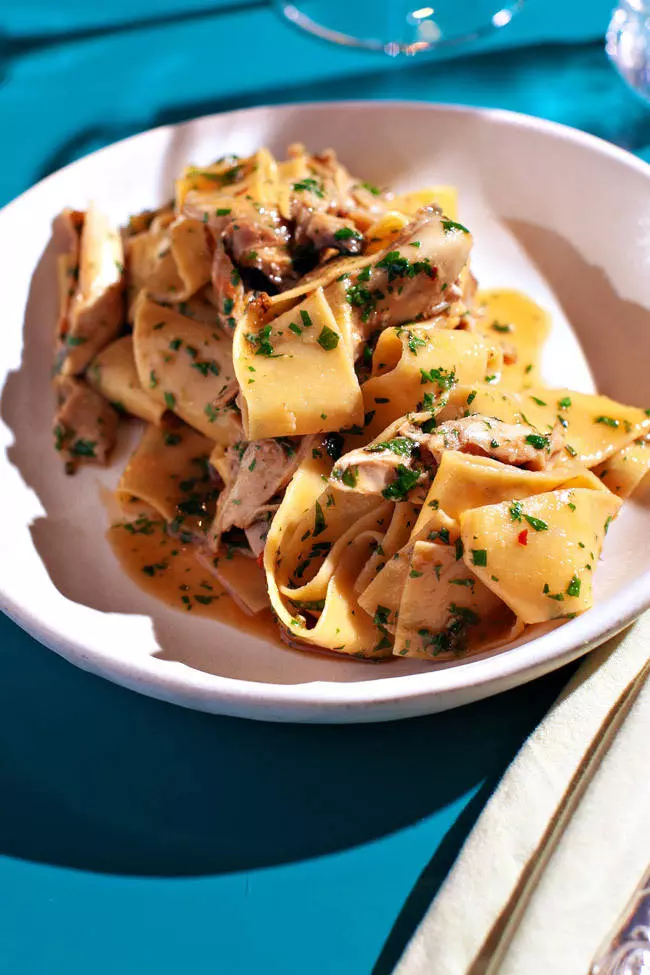 rabbit parpadelle recipe photo credit david bley