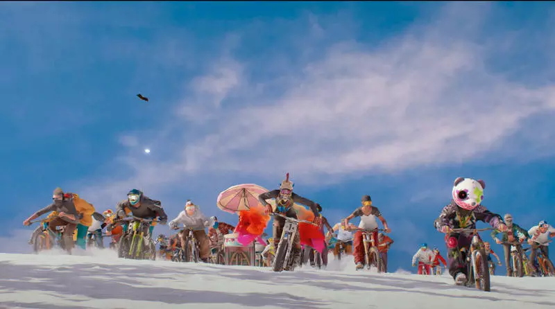 riders republic bikes on snow