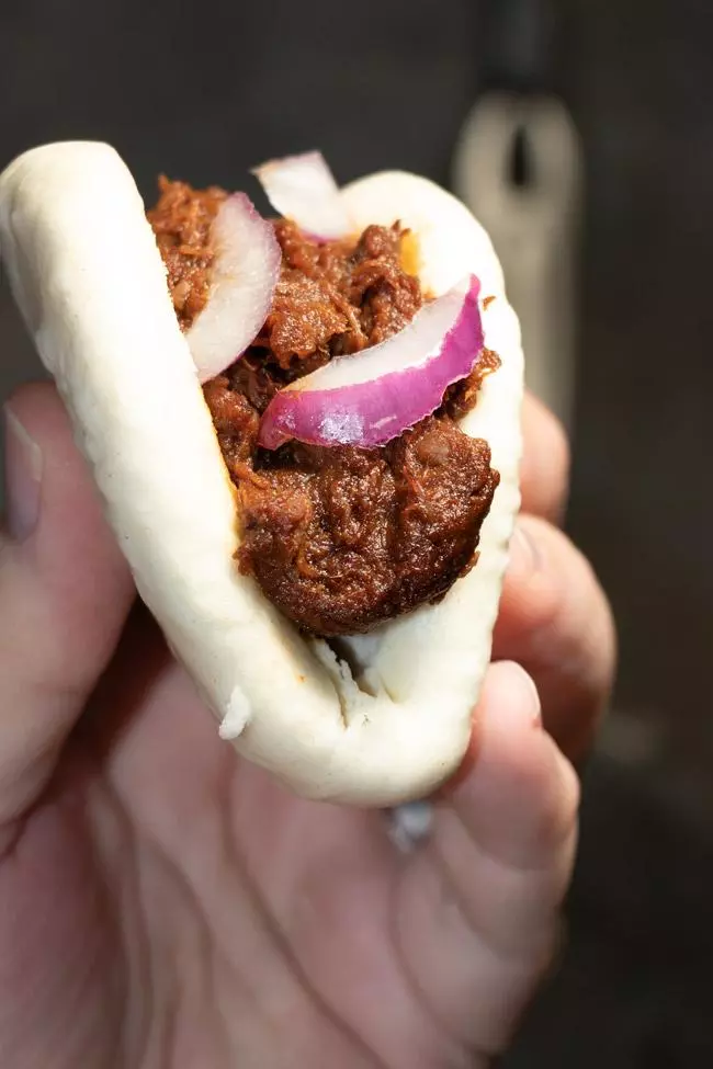 niman ranch bbq shredded beef bao taco recipe
