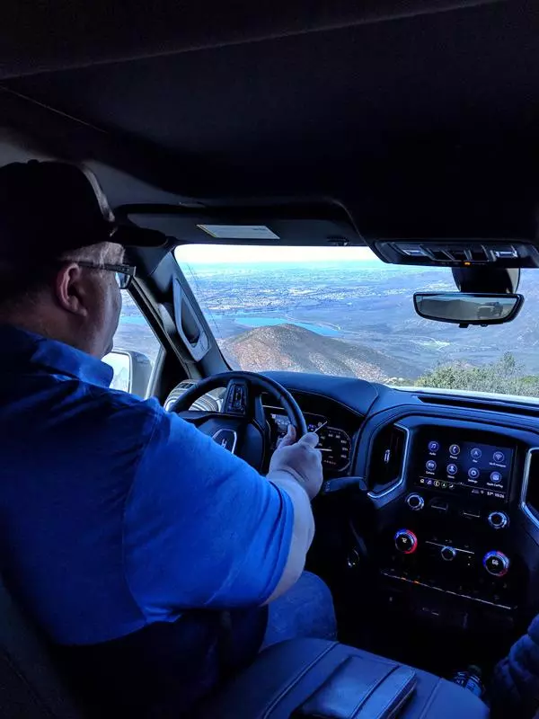 james driving sierra at4